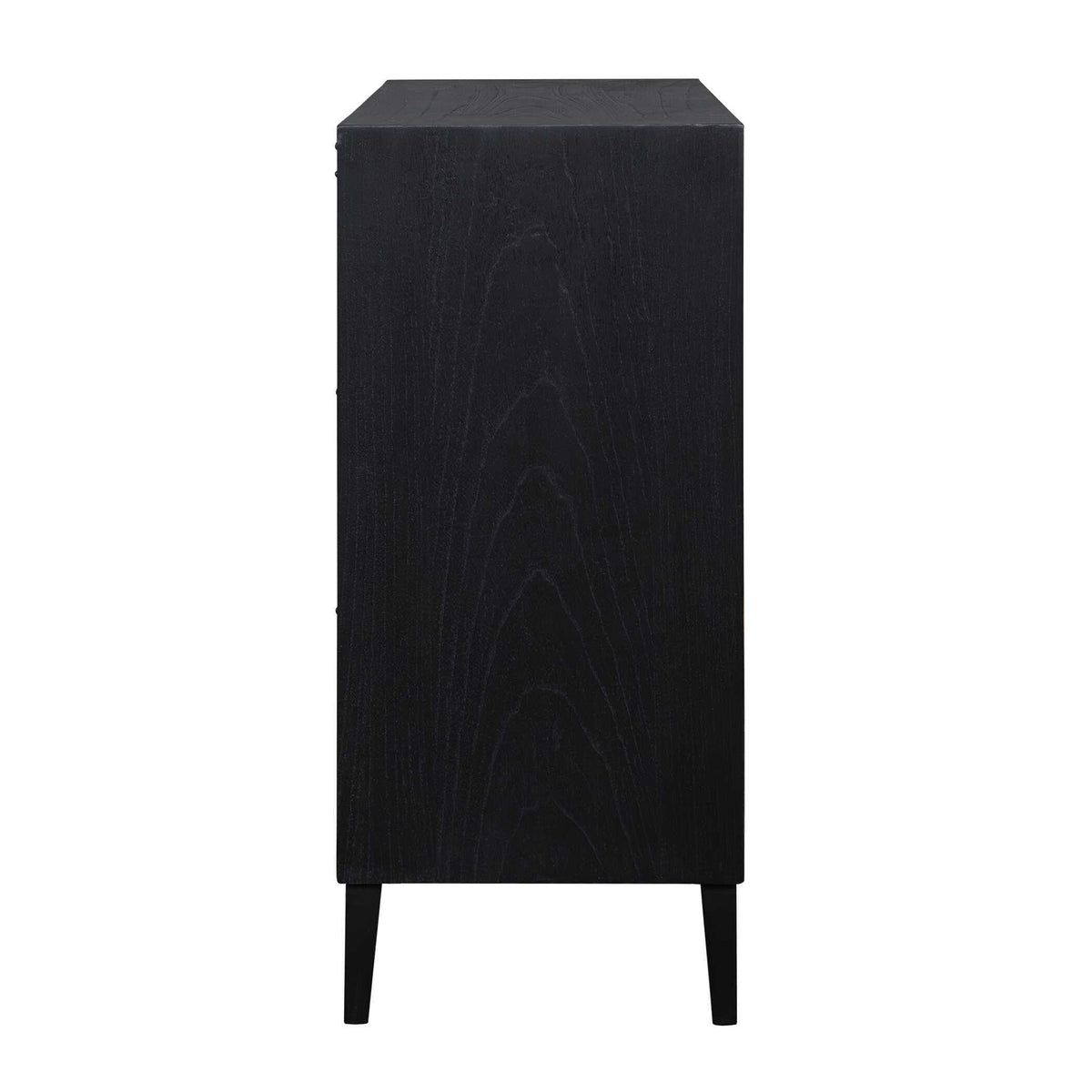 Andrei Teak Root 2 Door Cabinet Black / Woodtone - Black / Light Brown by Uttermost - View 4