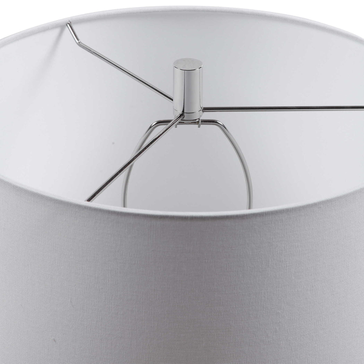 Montauk Striped Table Lamp - Blue / White by Uttermost - View 9