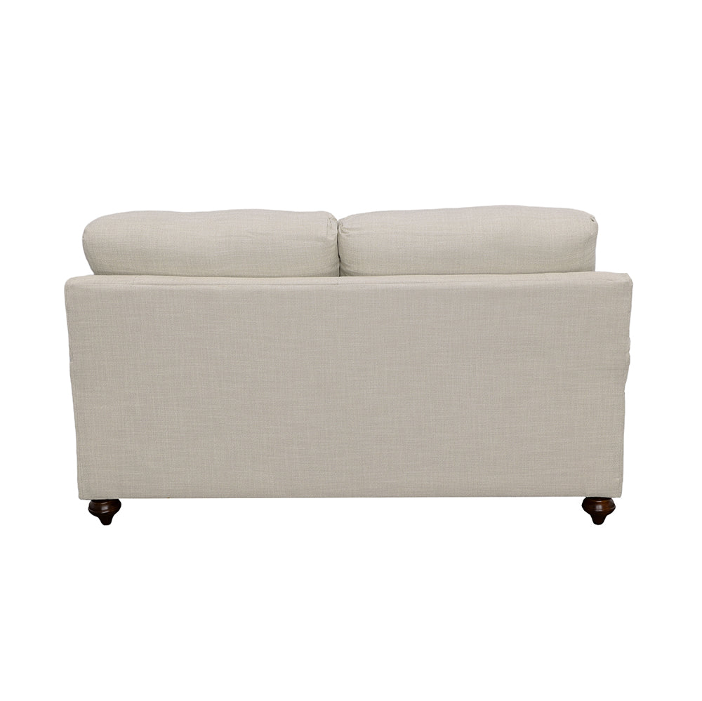 Loveseat - Glenn Cushion Back Loveseat Light Grey