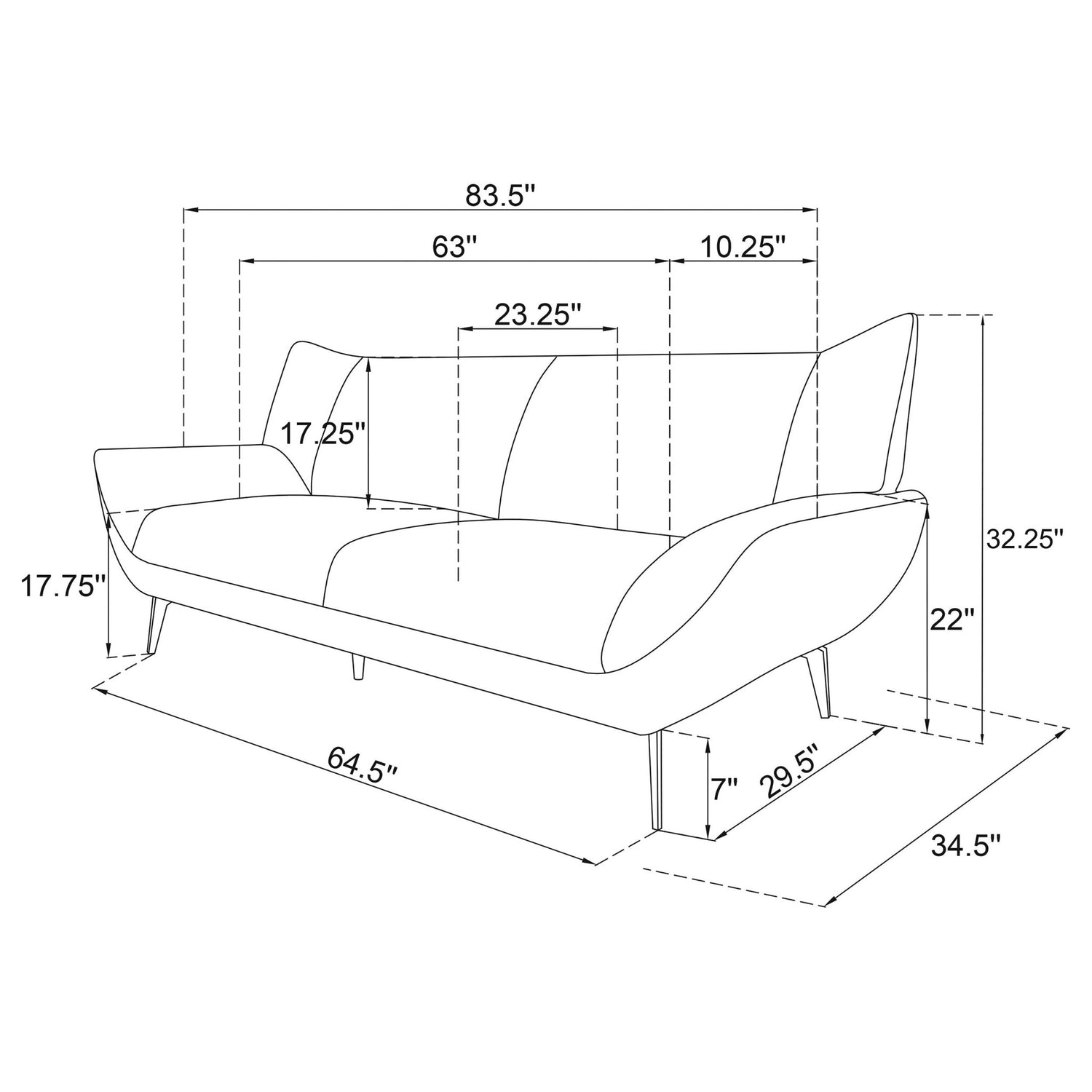 Acton 3 - piece Upholstered Flared Arm Sofa Set Teal Blue | Coaster | Home Elegance USA