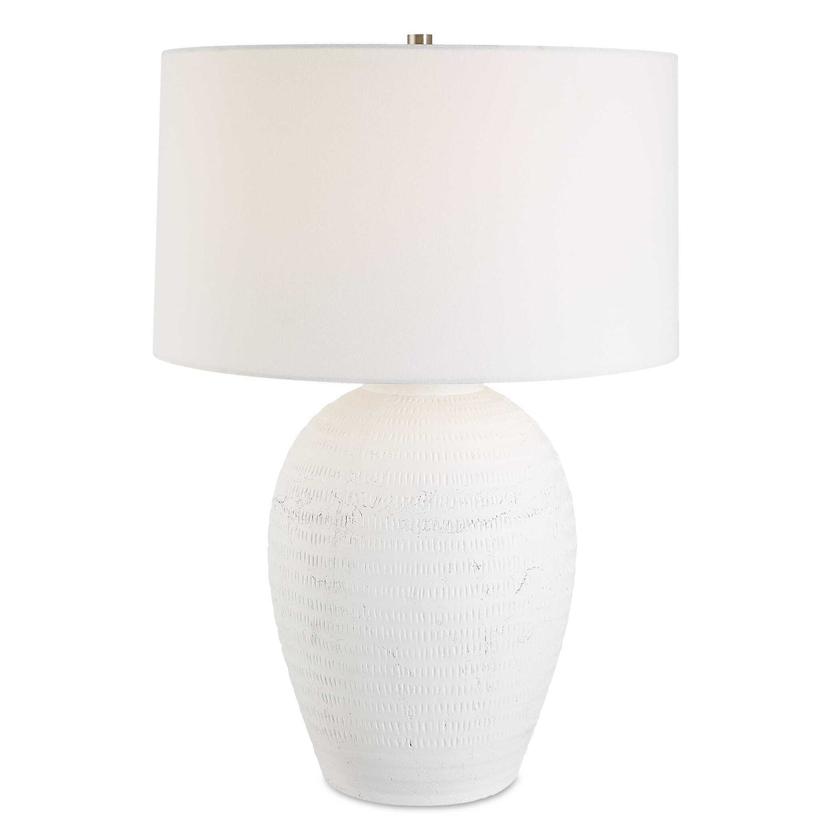 Reyna Chalk Table Lamp - White by Uttermost - View 1
