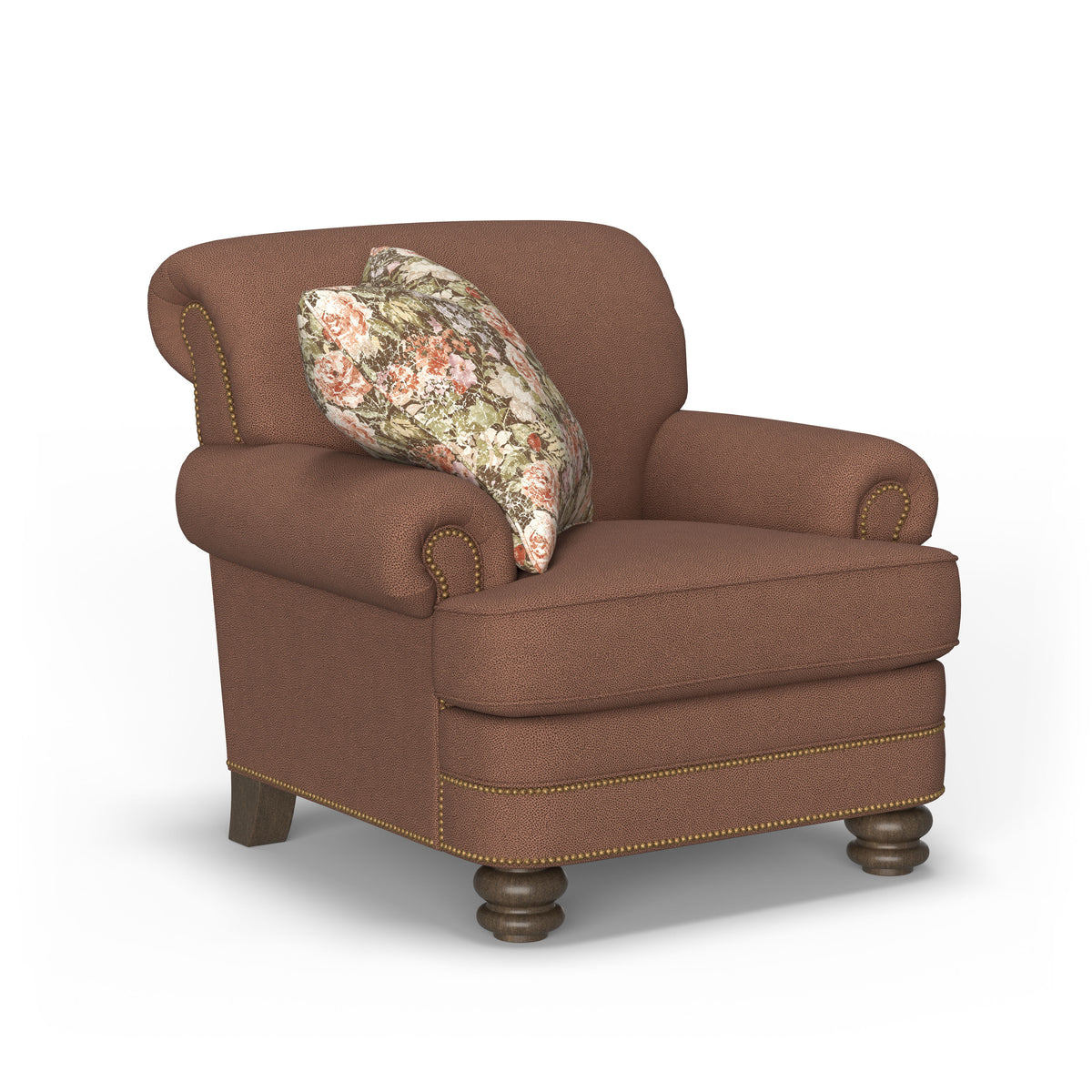Bay Bridge Fabric Chair, Nailhead Trim | Flexsteel