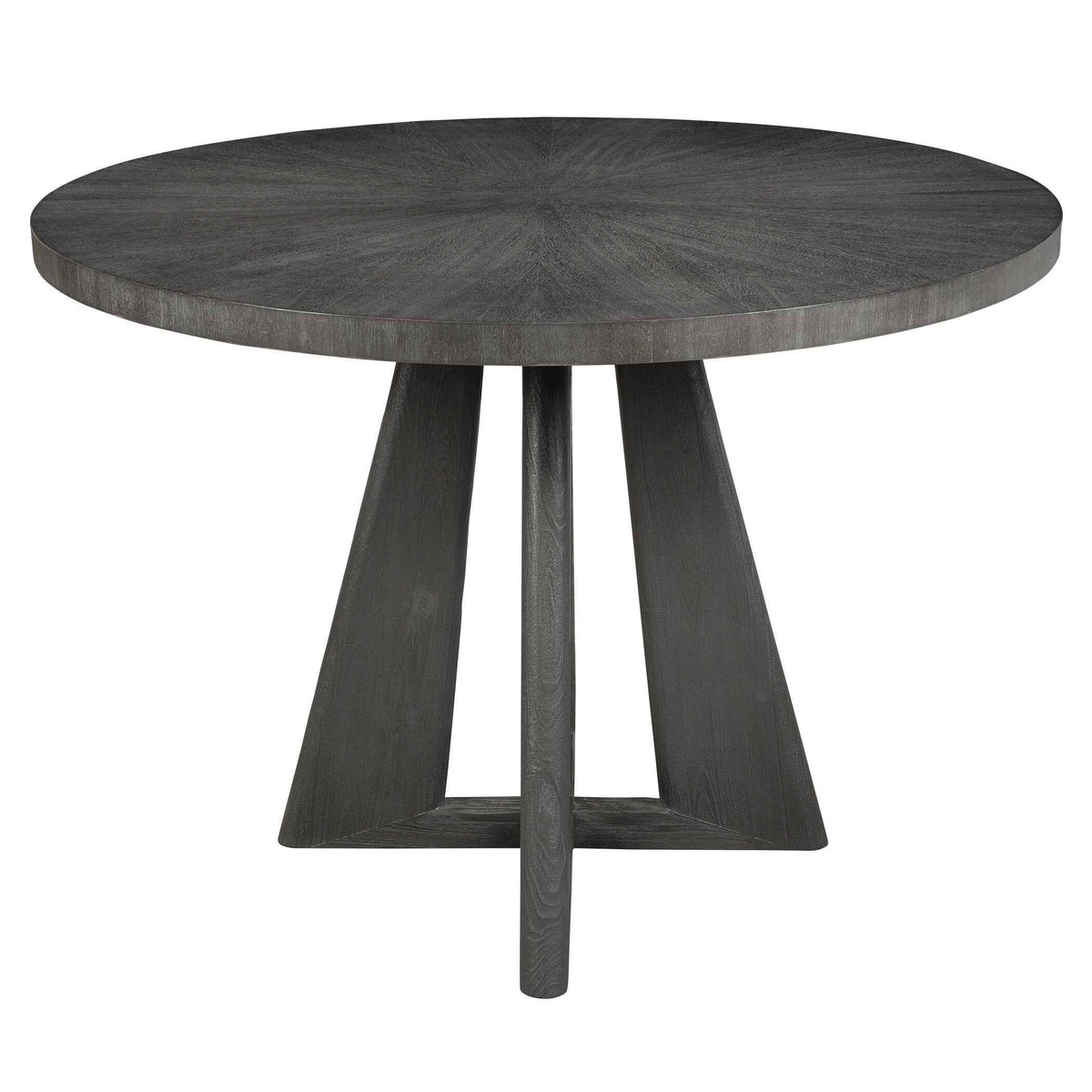 Pulsar Round Walnut Dining Table - Gray by Uttermost - View 4