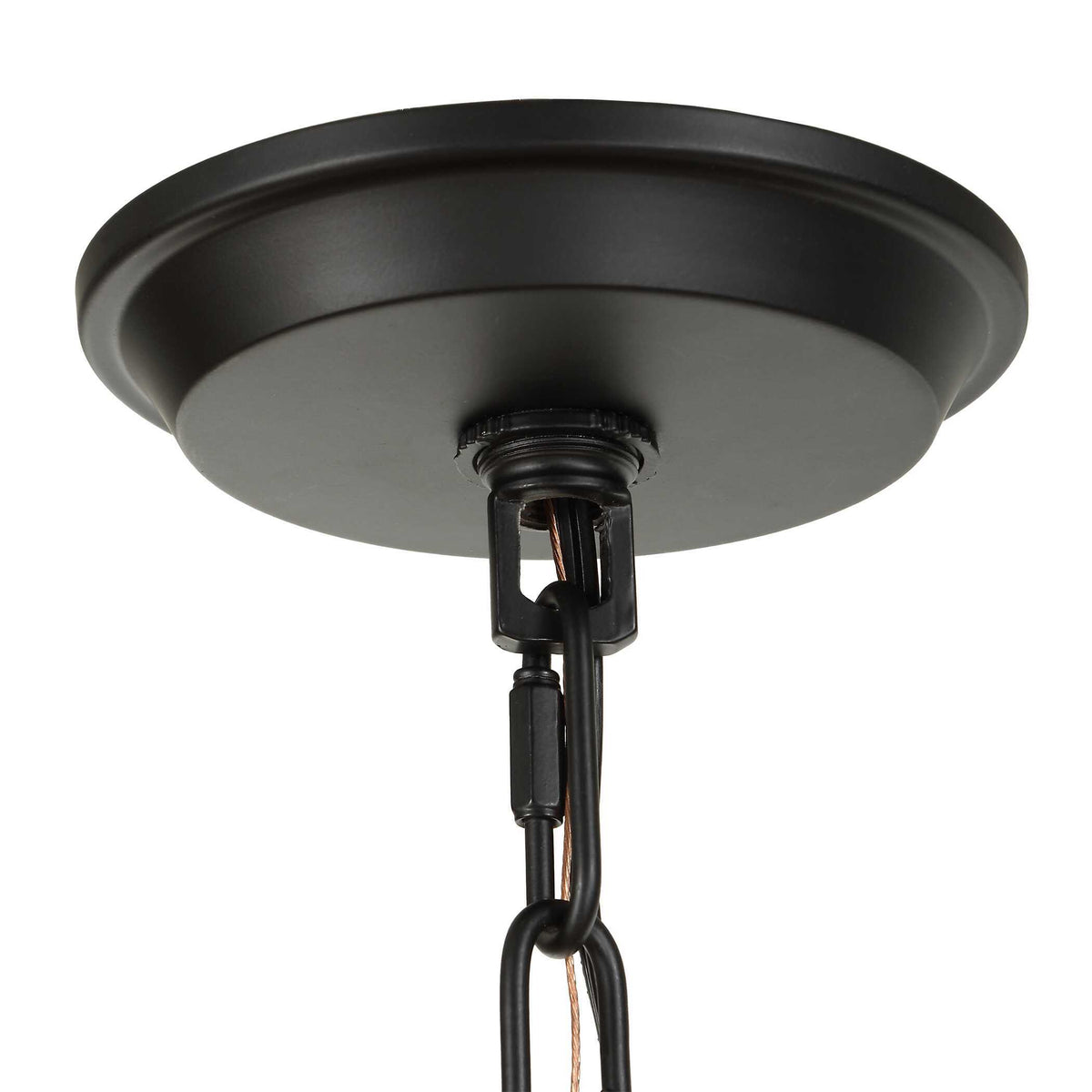 Evanston 4 Light Indoor-Outdoor Pendant - Black by Uttermost - View 8