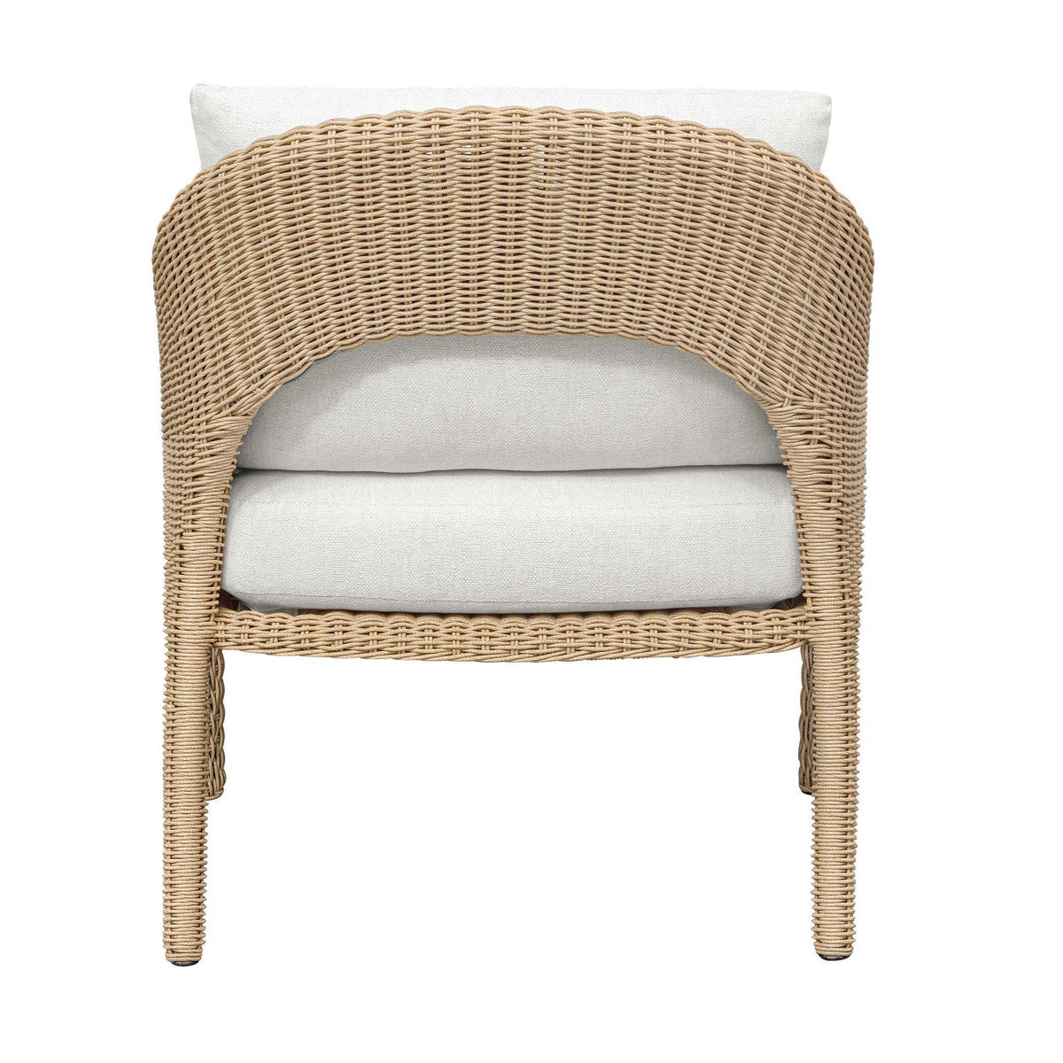 Kavali Outdoor Wicker Lounge Chair Woodtone - Light Brown by Uttermost - View 7