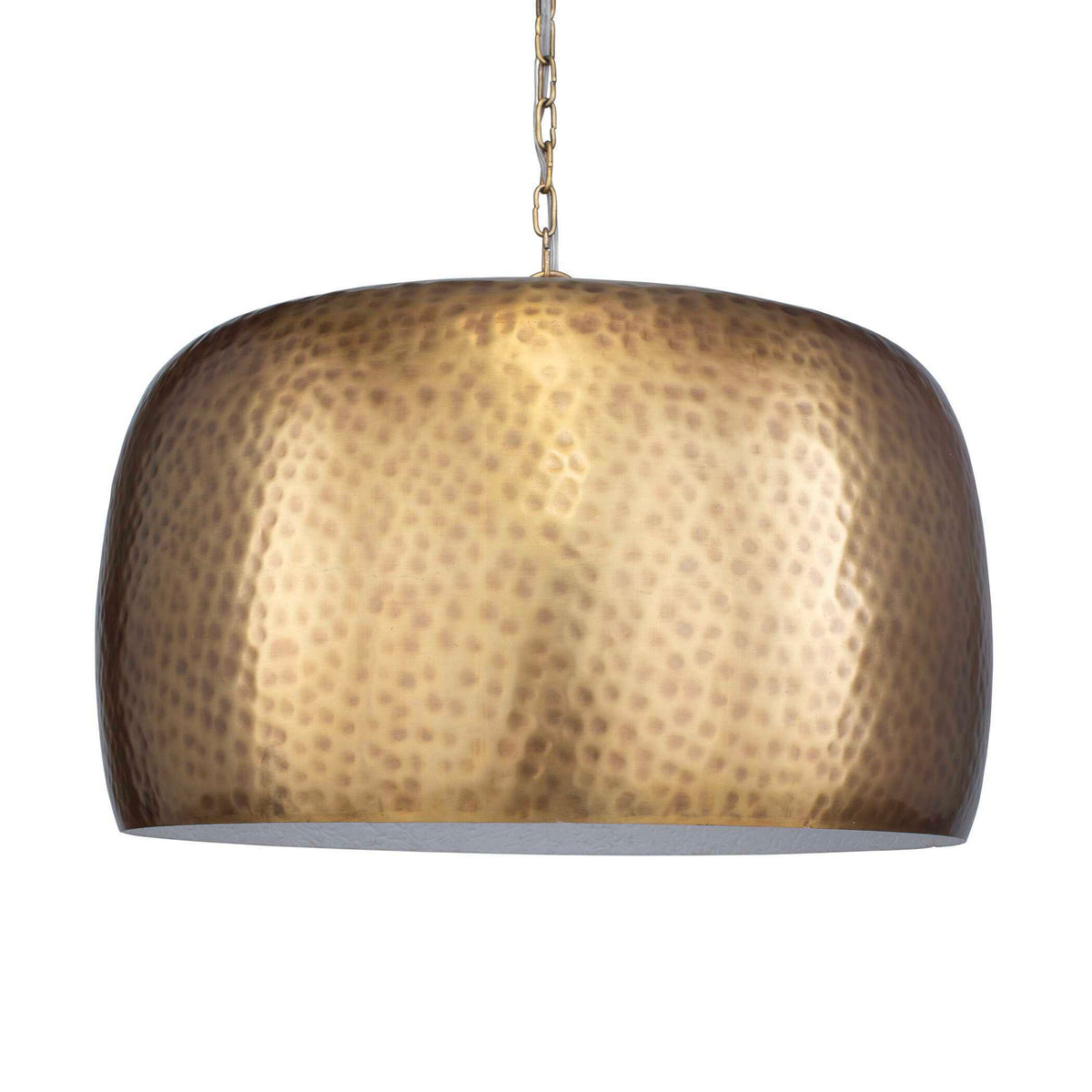 Lemont Hammered Brass 1 Light Pendant Brass - Bronze by Uttermost - View 3