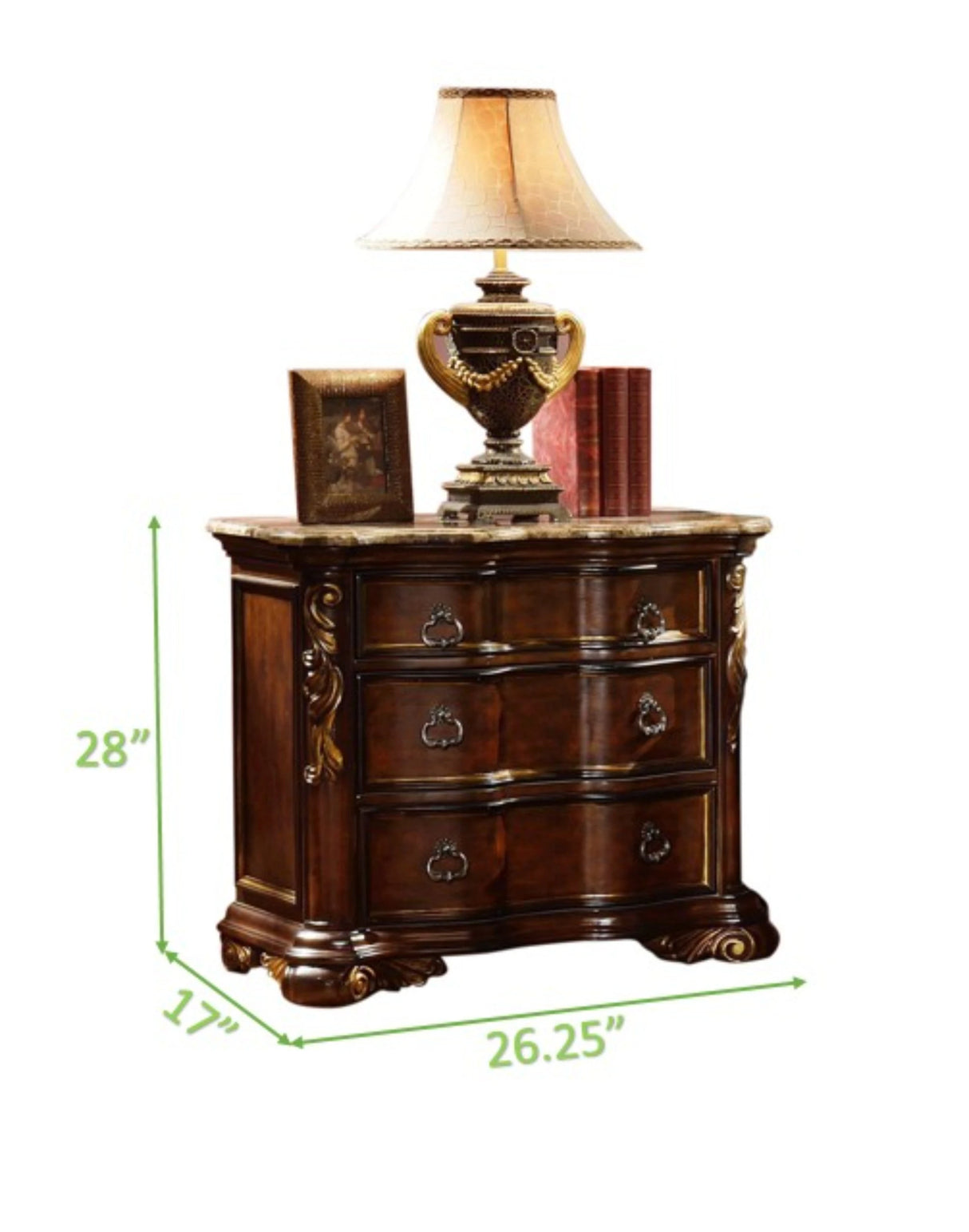 Bella Traditional Style Queen 5pc Bedroom set made with wood in Dark Walnut - sold by Home Elegance USA