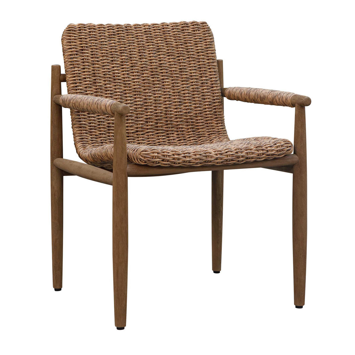 Sumba Golden Flax Outdoor Dining Chair - Light Brown by Uttermost - View 9