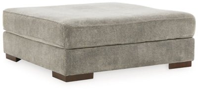 Ashley Smoke Bayless Oversized Accent Ottoman - Chenille | Home Elegance USA
