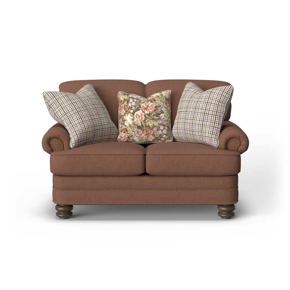 Bay Bridge Fabric Loveseat, Nailhead Trim | Flexsteel
