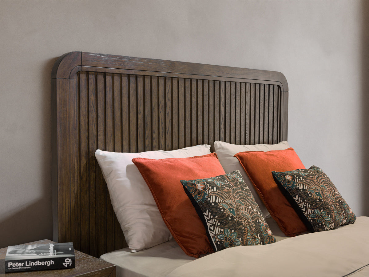 Athens Queen Panel Storage Bed - Dark Brown | Flexsteel