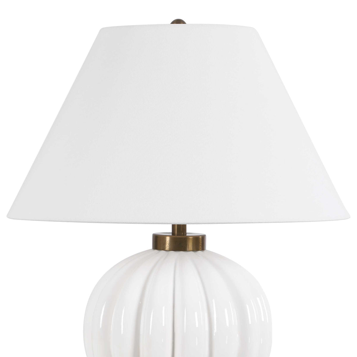 Irena Sphere Table Lamp - White by Uttermost - View 5