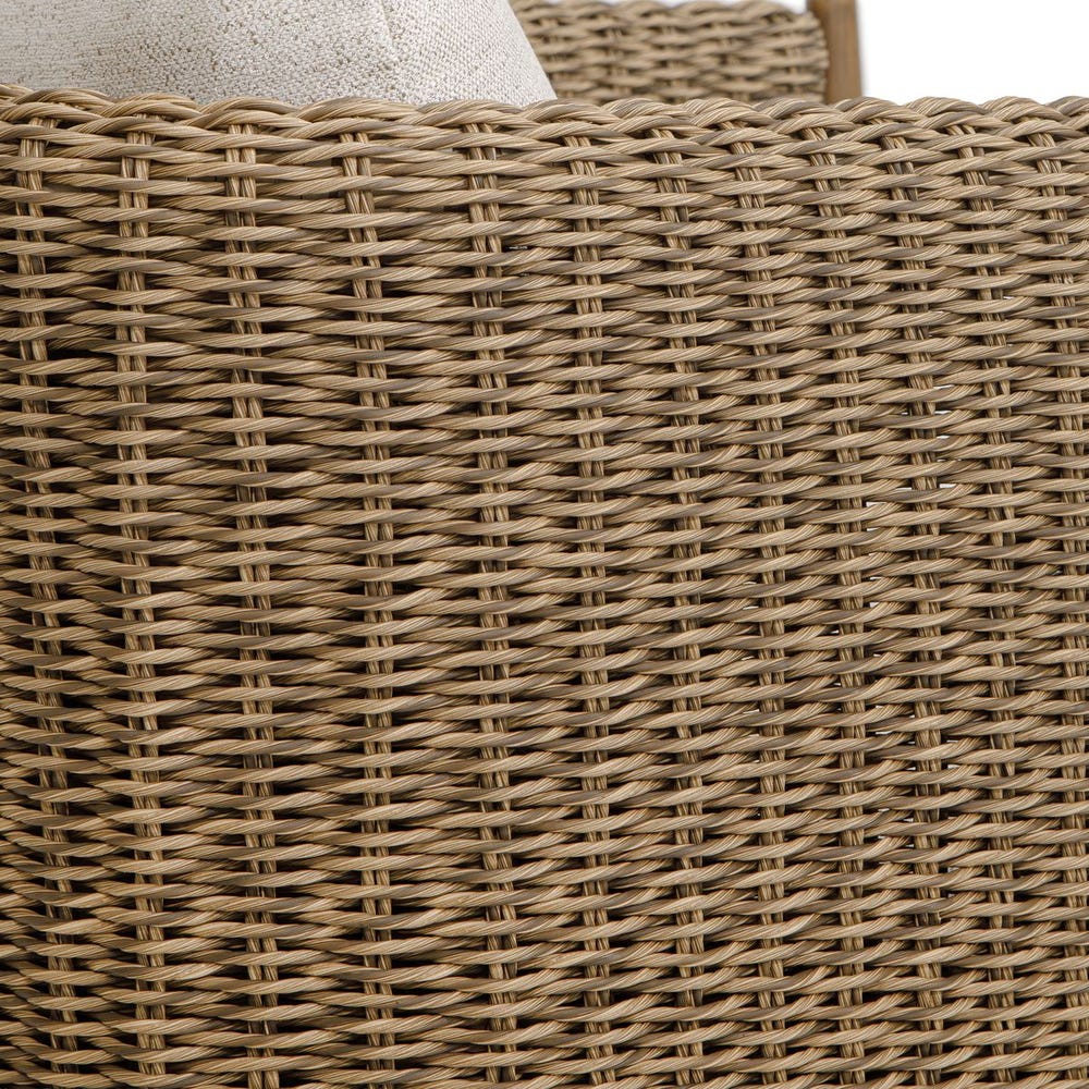 Cala Outdoor Swivel Rocking Chair - Light Brown | Uttermost