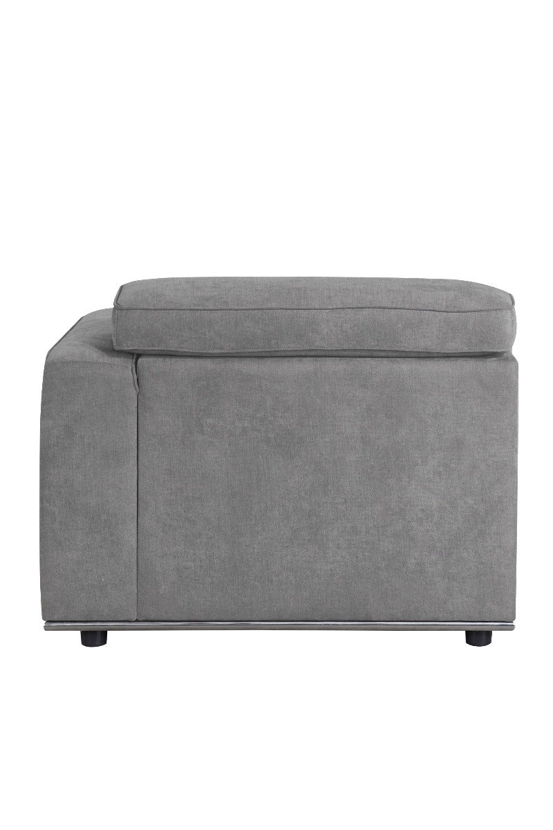 Alwin Modular - Rf Chaise 53723 Dark Gray Fabric | Acme | Home Elegance USA