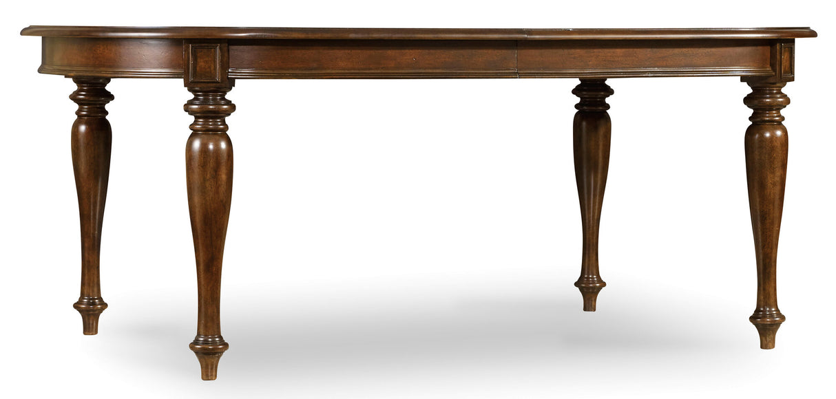 Leesburg 76-Inch Oval Leg Dining Table in Rich Mahogany – Hooker Furniture
