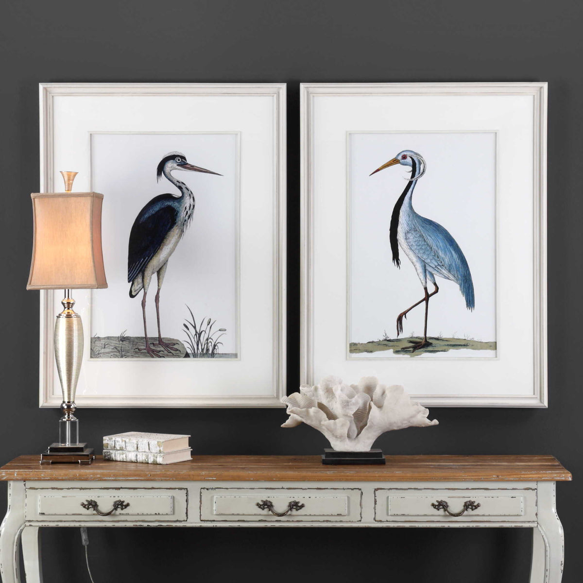Shore Birds Framed Prints (Set of 2) - Black / Blue by Uttermost - View 2