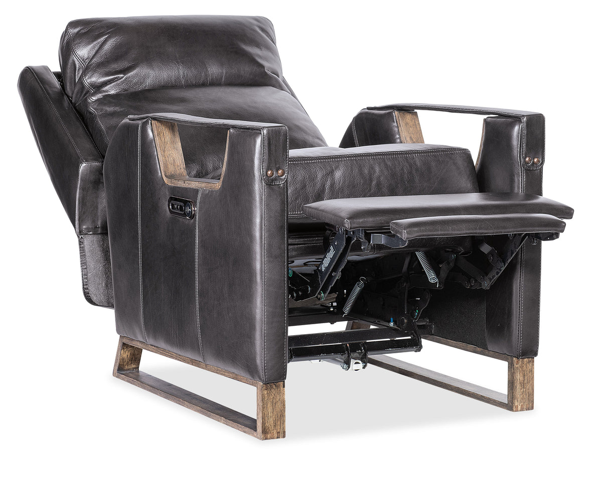 Relic Power Recliner With Power Headrest - Black by Hooker Furniture - View 5