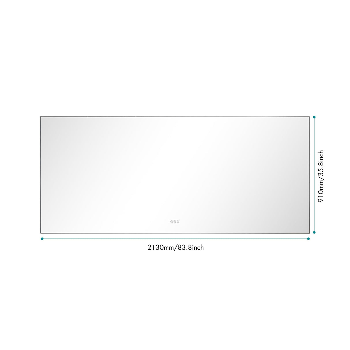 84x 36Inch LED Mirror Bathroom Vanity Mirror with Back Light, Wall Mount Anti - Fog Memory Large Adjustable Vanity Mirror | Home Elegance USA