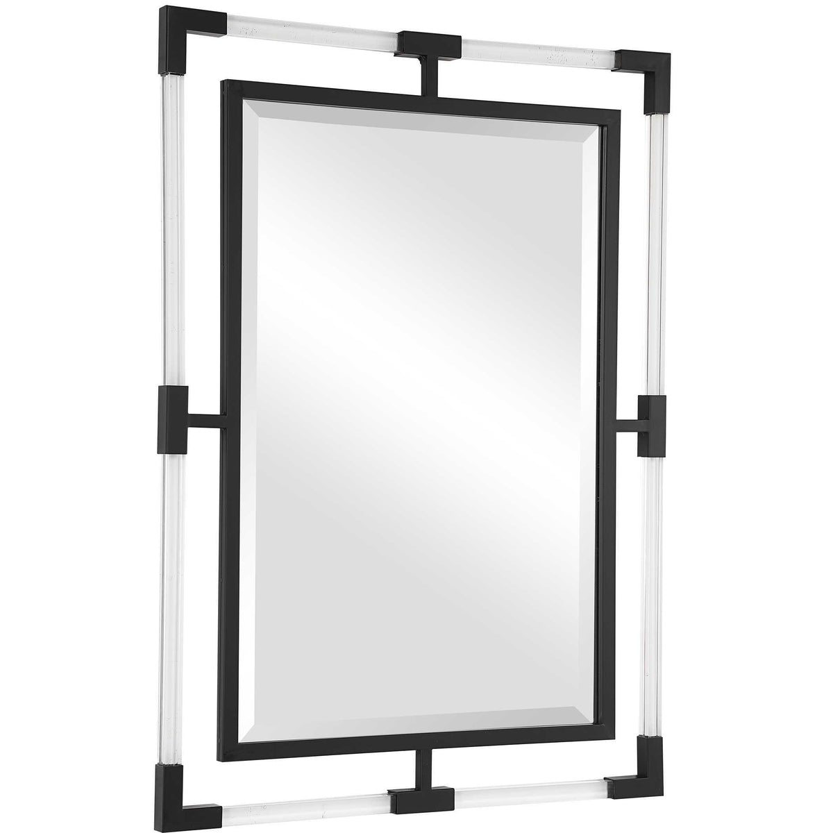 Balkan Iron Mirror - Black / Silver by Uttermost - View 3