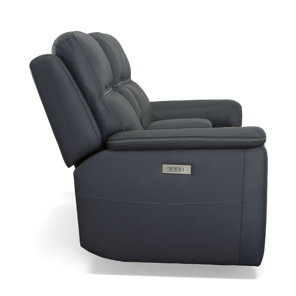 Sawyer Power Recl Loveseat With Console, Power Headrests, Lumbar - Marine | Flexsteel