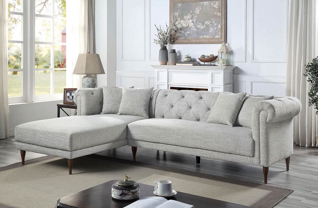 Azariah - Sectional - Gray | Home Elegance USA