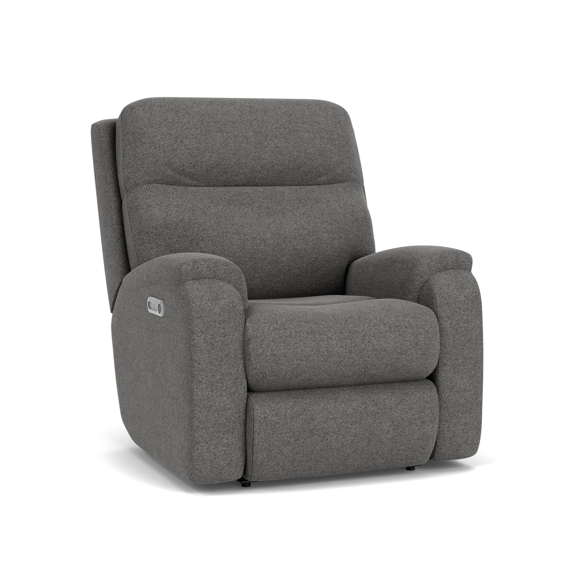Penn Transitional Fabric Power Rocking Recliner With Power Headrest & Lumbar | Flexsteel