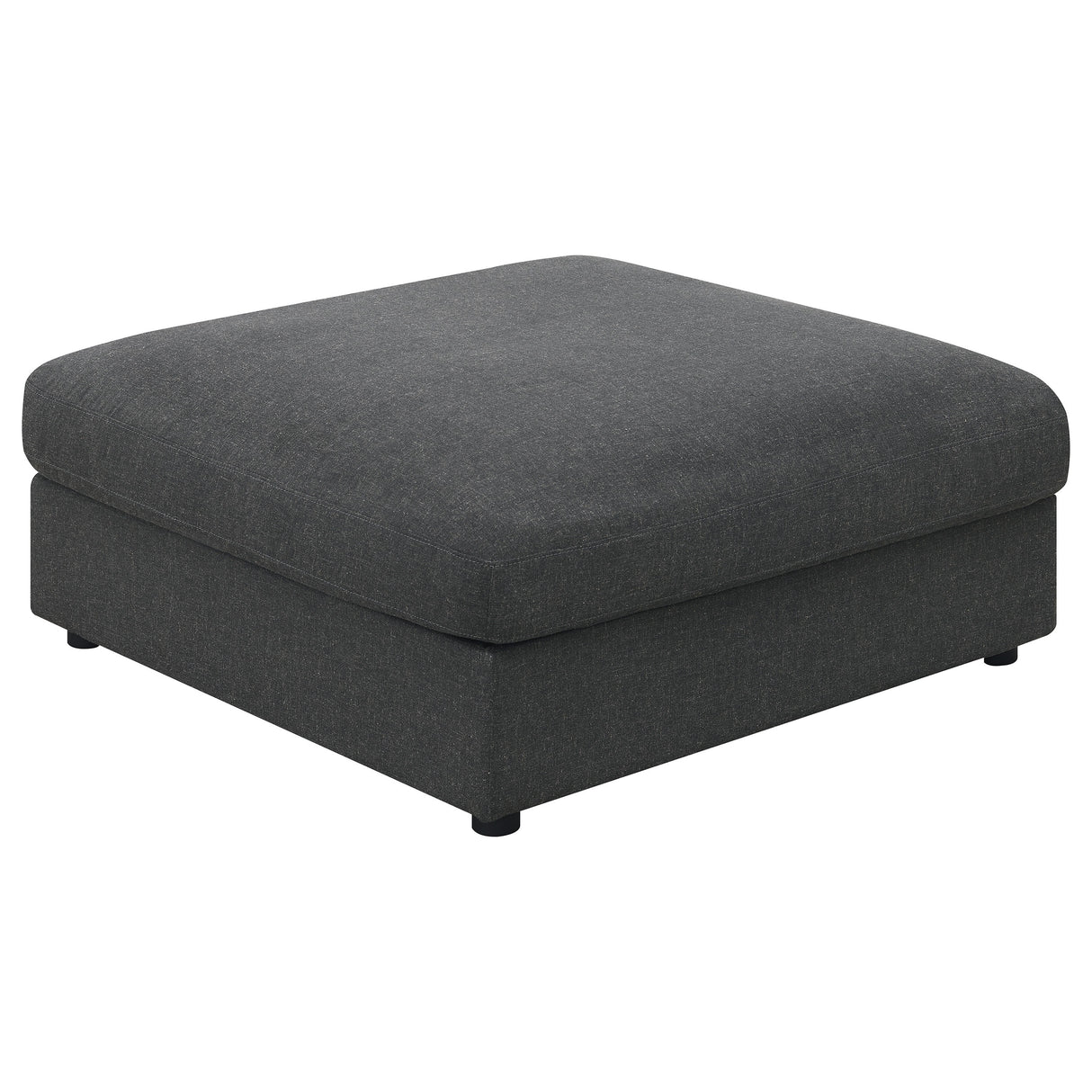 Ottoman - Serene Upholstered Rectangular Ottoman Charcoal