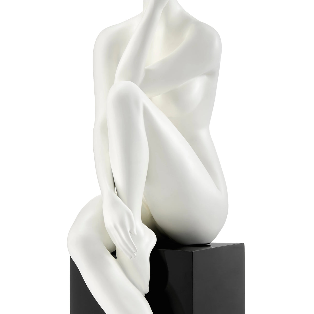 Escultura de muñeca Antoinette // Blanco mate con base negra | Finesse