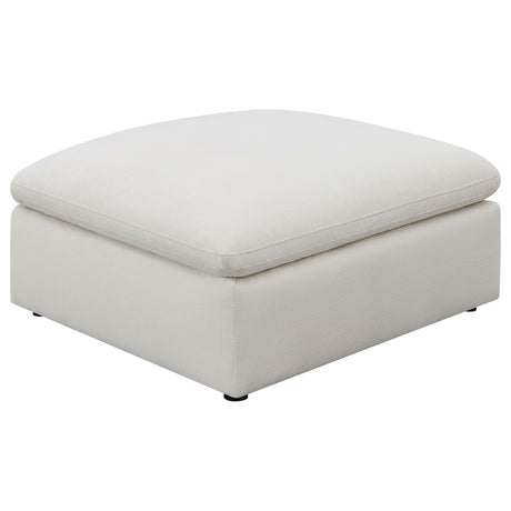 Ottoman - Hobson Cushion Seat Ottoman Off-White