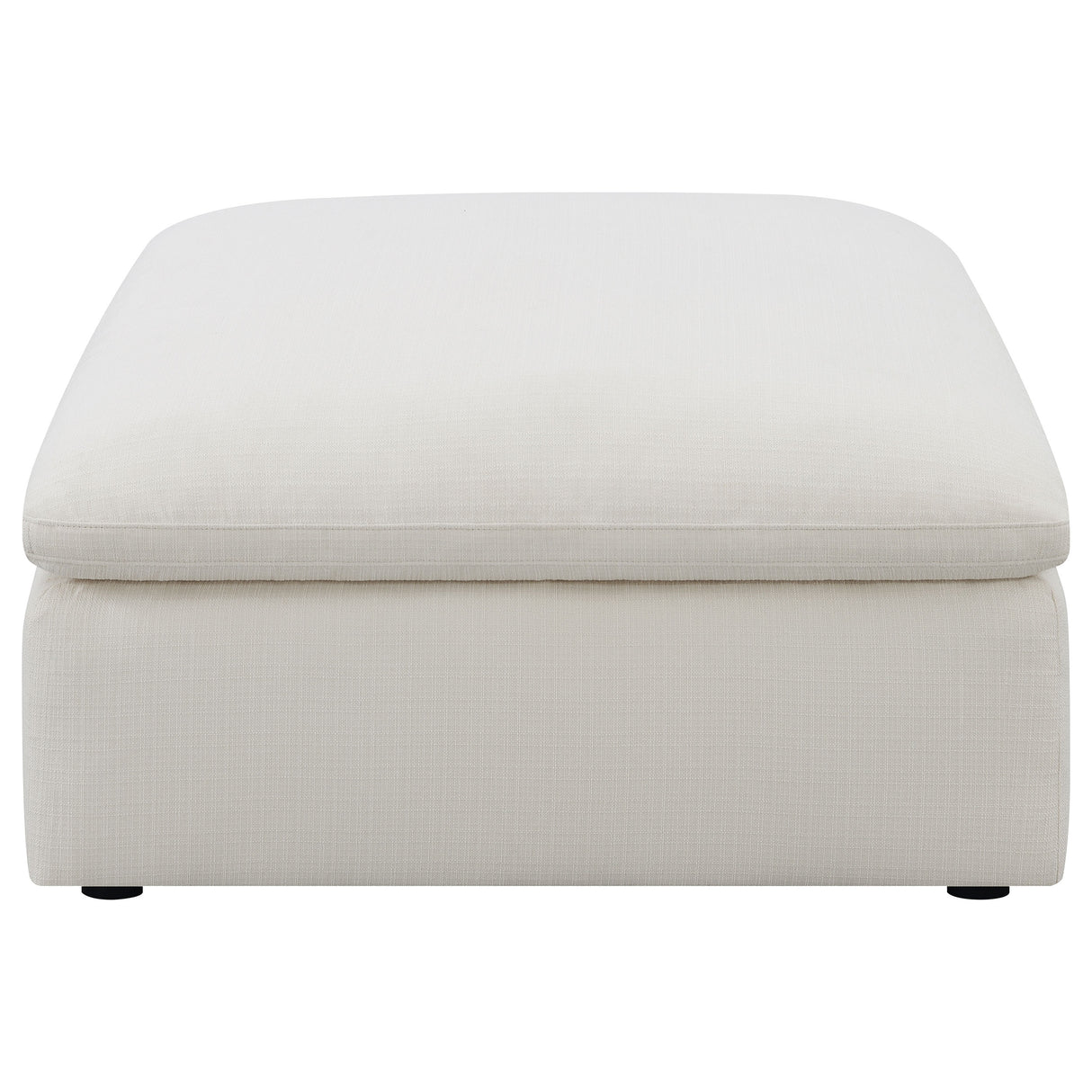 Ottoman - Hobson Cushion Seat Ottoman Off-White