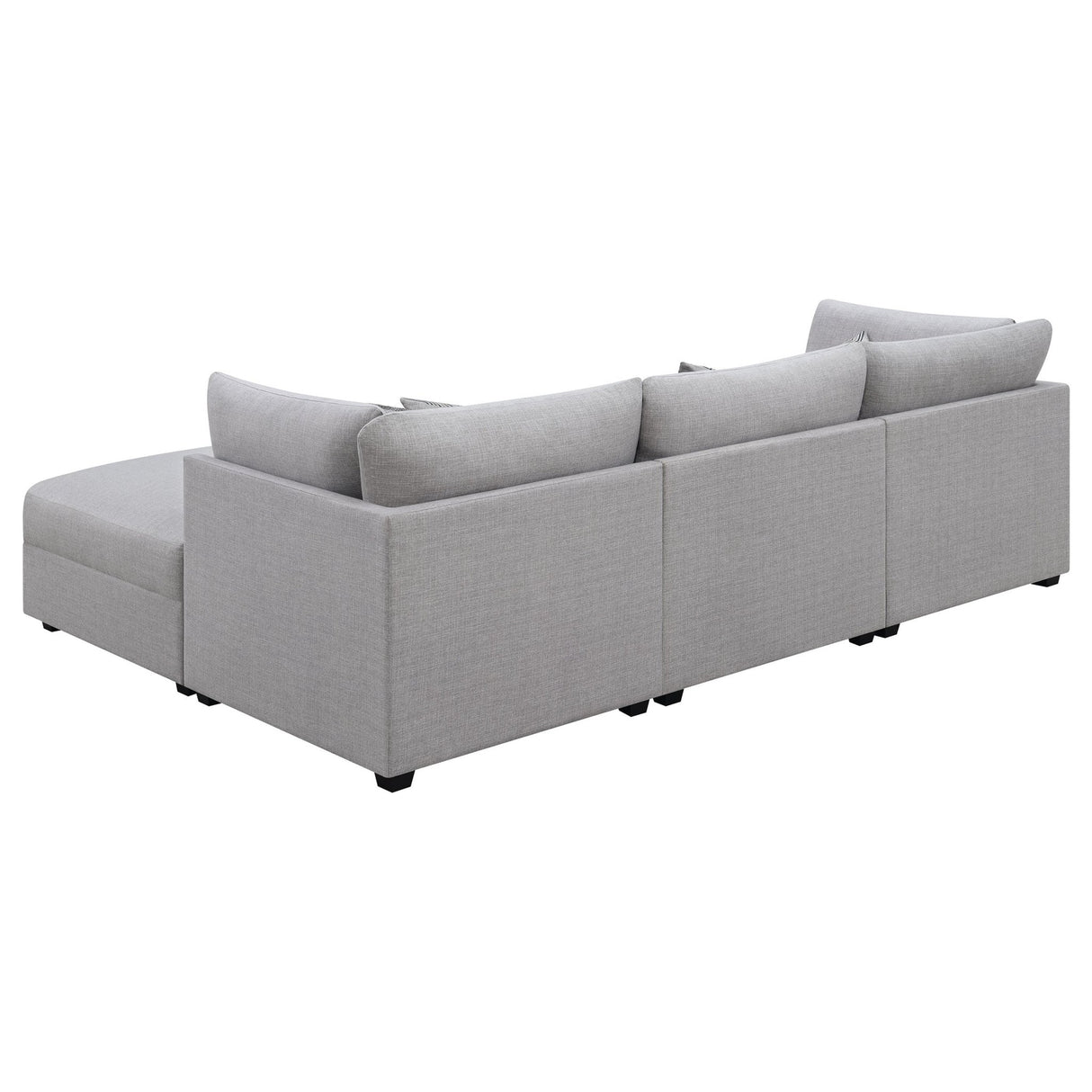 Cambria 4 - piece Upholstered Modular Sectional Grey | Coaster | Home Elegance USA