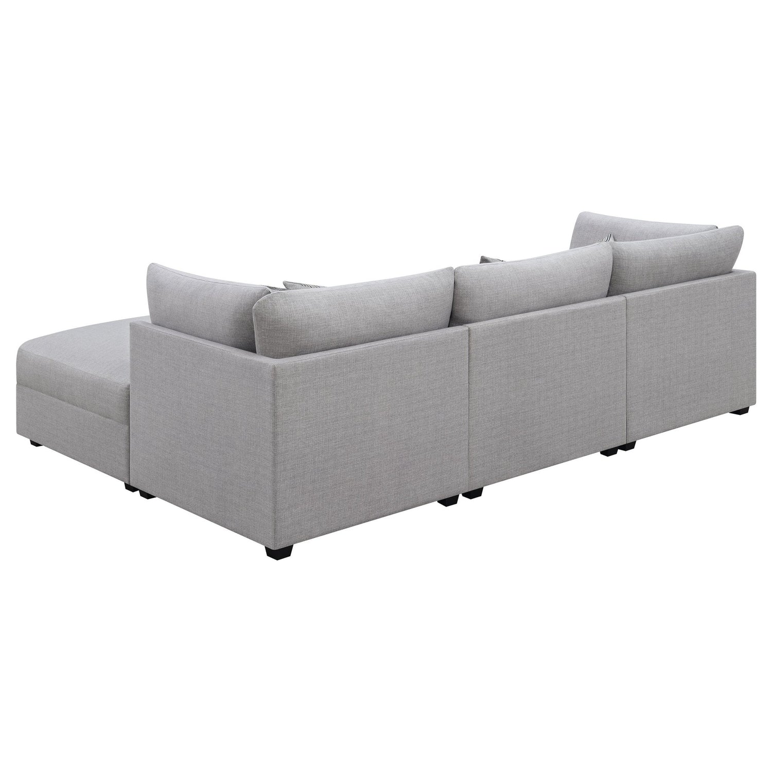 Cambria 4 - piece Upholstered Modular Sectional Grey | Coaster | Home Elegance USA