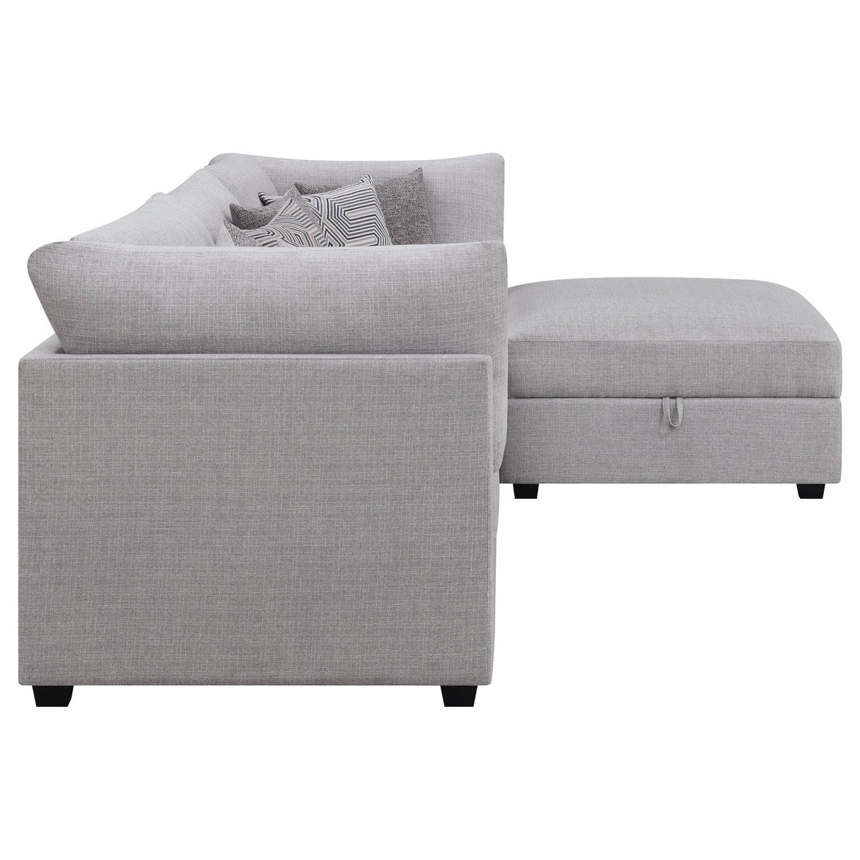 Cambria 4 - piece Upholstered Modular Sectional Grey | Coaster | Home Elegance USA