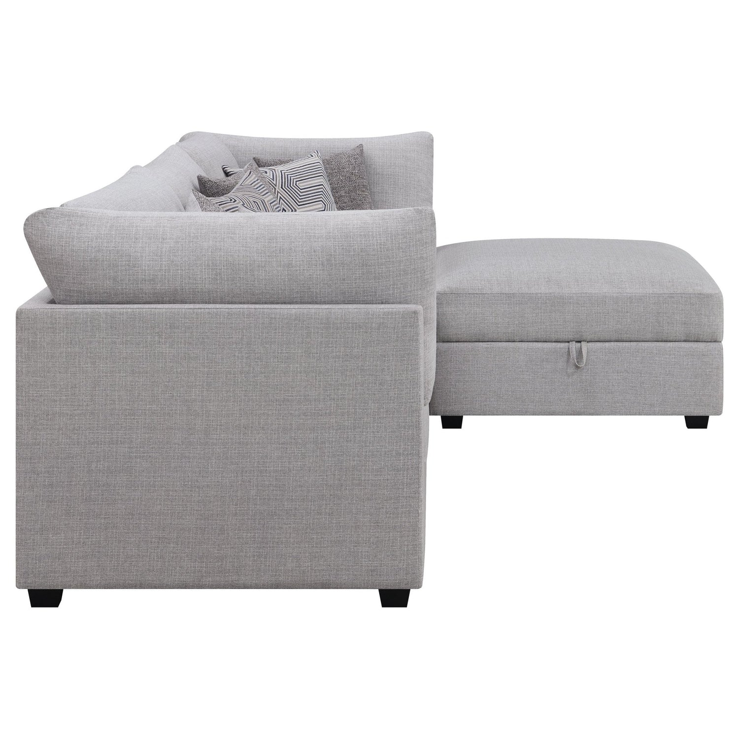 Cambria 4 - piece Upholstered Modular Sectional Grey | Coaster | Home Elegance USA