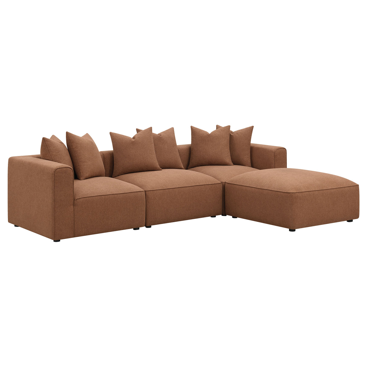 Ottoman - Jennifer Upholstered Ottoman Terracotta