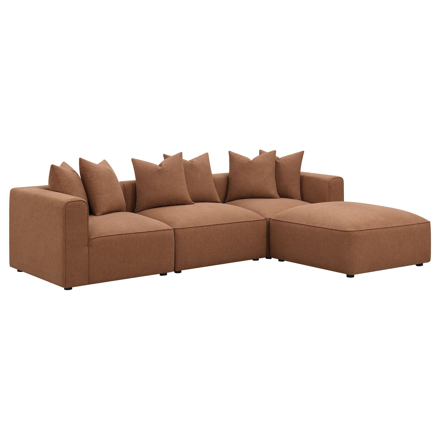 Ottoman - Jennifer Upholstered Ottoman Terracotta