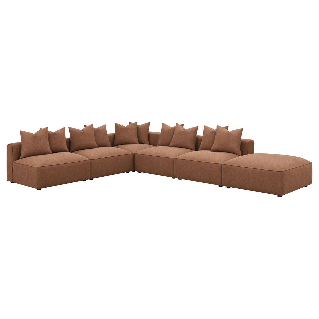 Ottoman - Jennifer Upholstered Ottoman Terracotta