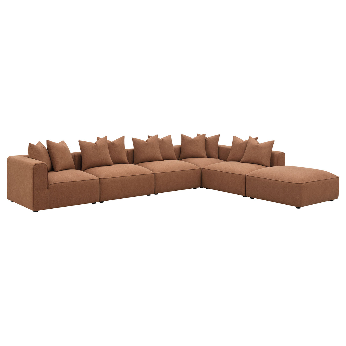 Ottoman - Jennifer Upholstered Ottoman Terracotta