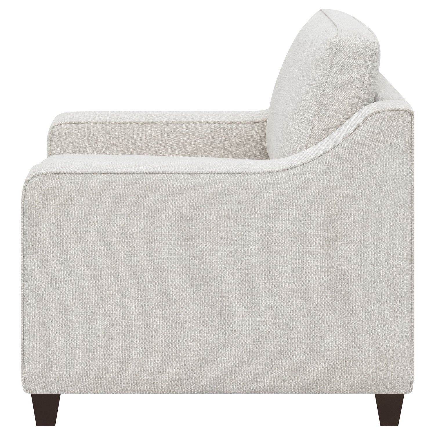 Chair - Christine Upholstered Cushion Back Chair Beige