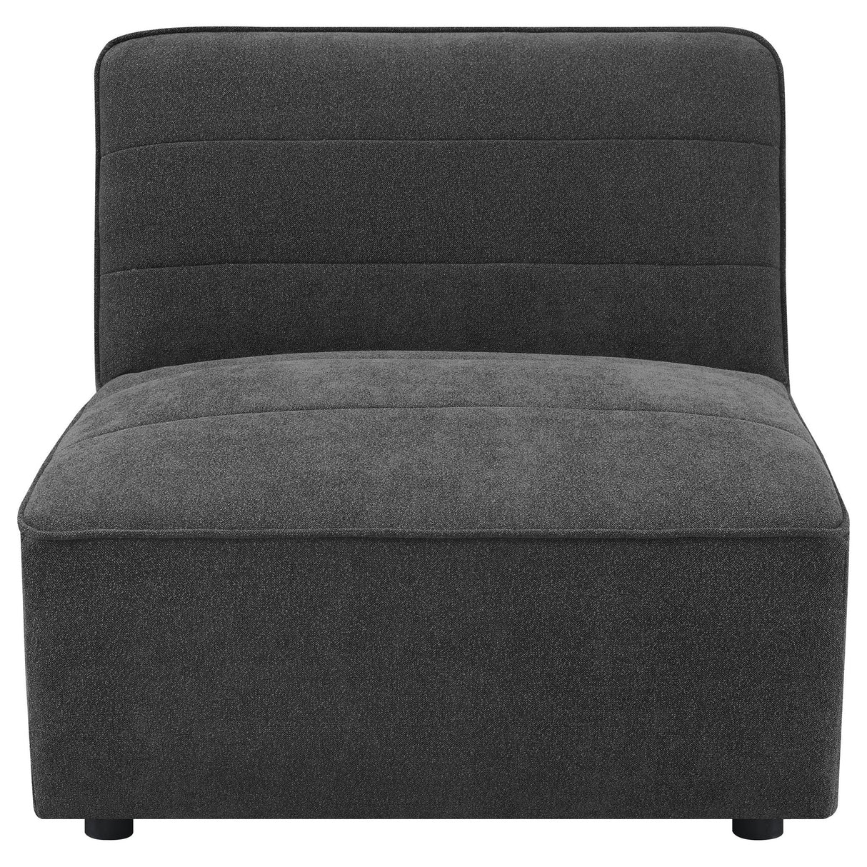 Armless Chair - Sunny Upholstered Armless Chair Dark Charcoal | Coaster | Home Elegance USA