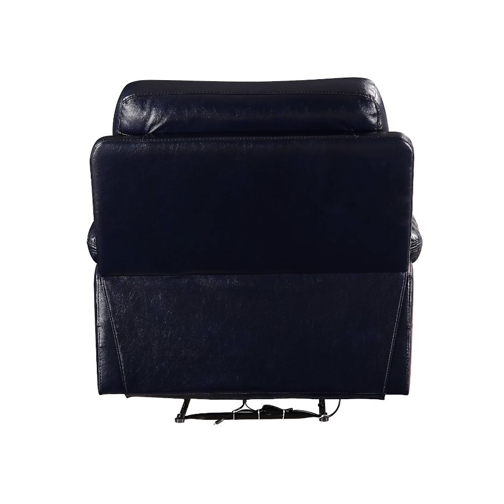 Aashi Motion Recliner 55372 Navy Leather - Gel Match | Acme | Home Elegance USA