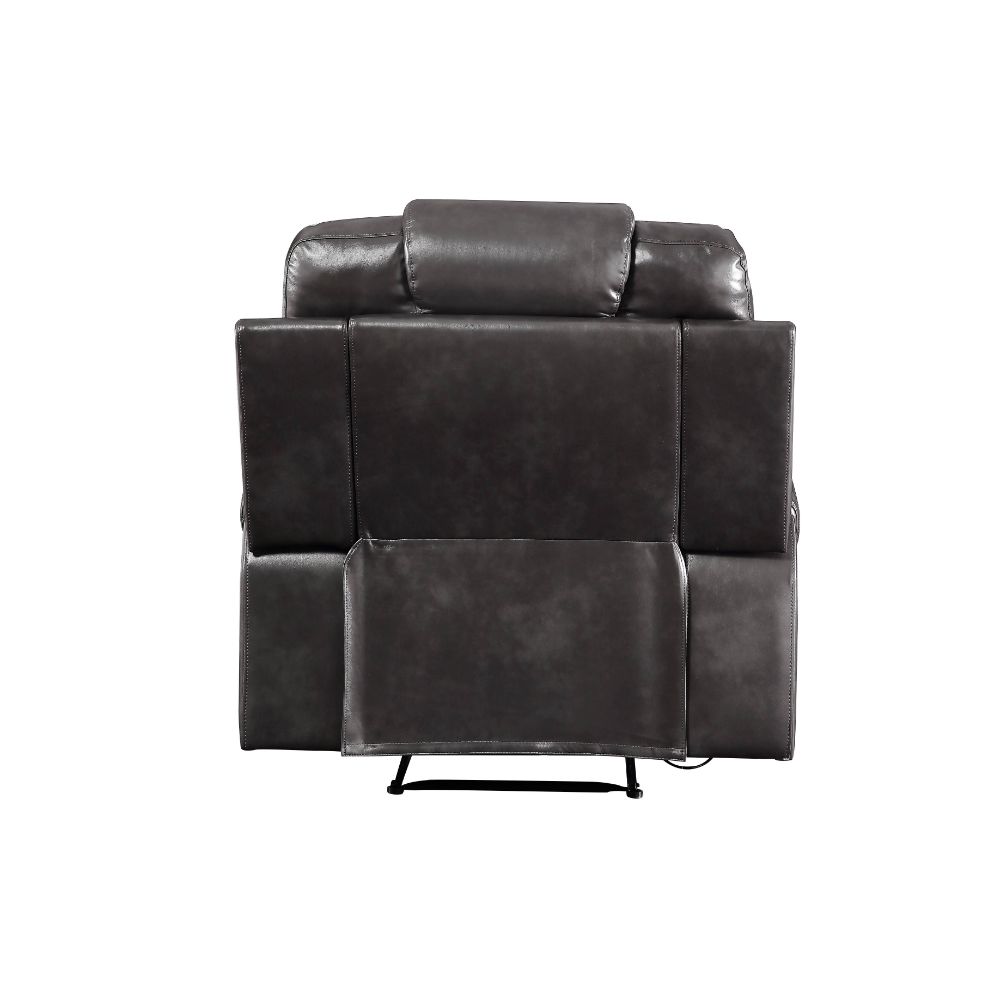 Braylon Motion Recliner 55412 Magnetite Synthetic Leather | Acme | Home Elegance USA
