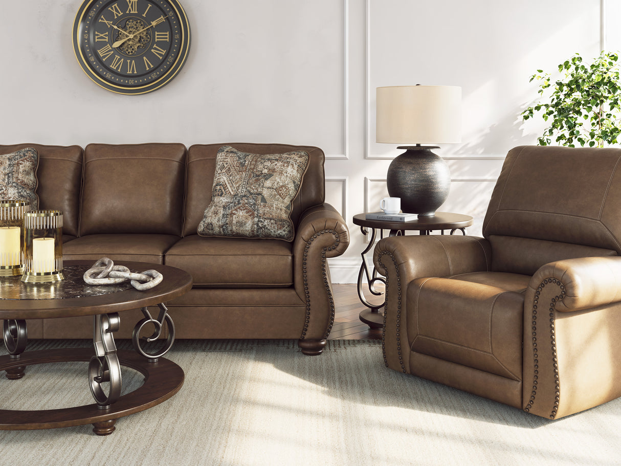 Reclining Living Room Set Chasemore 3-Piece Polyester Earth – Ashley
