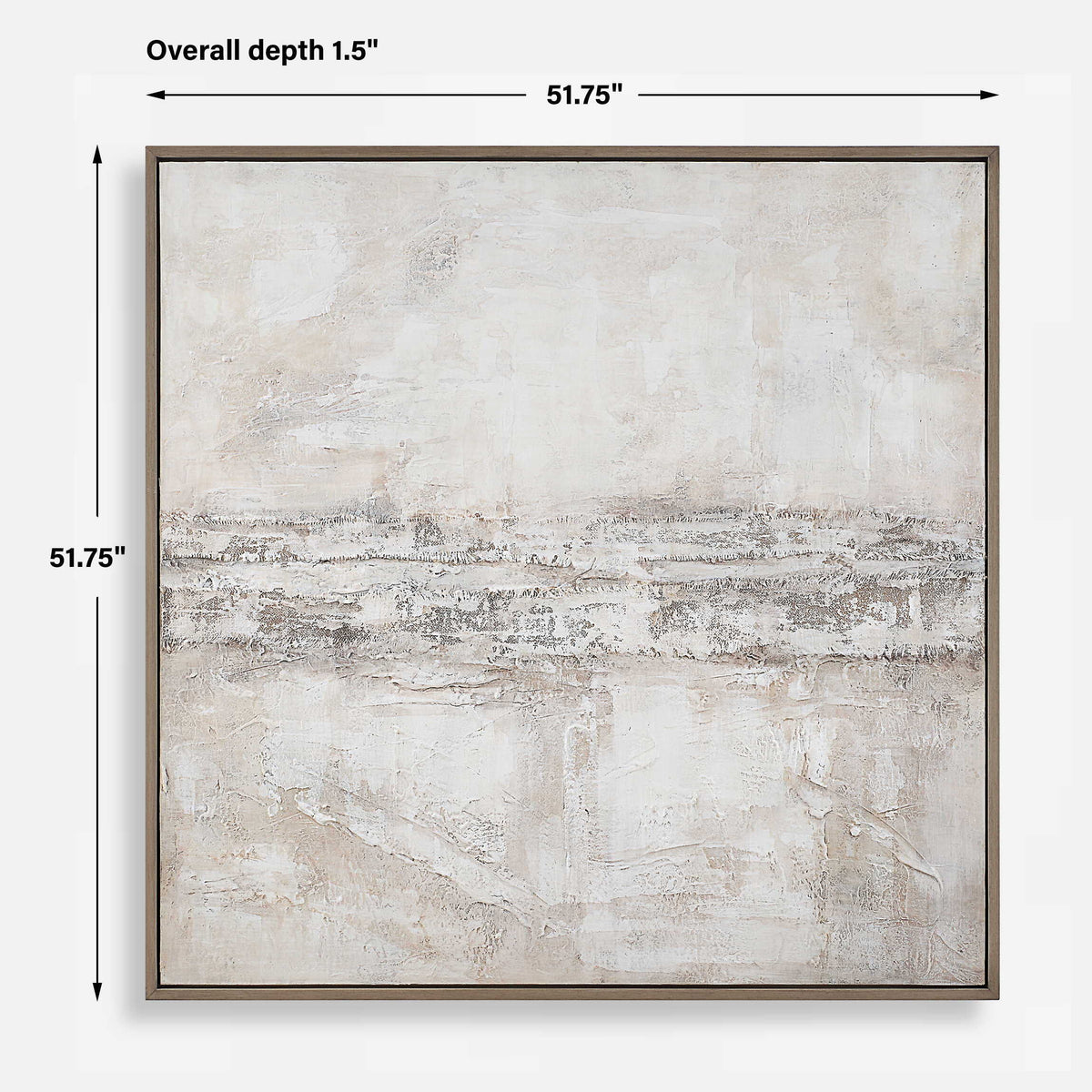 Desert Oasis Abstract Canvas Art - Gray by Uttermost - View 8