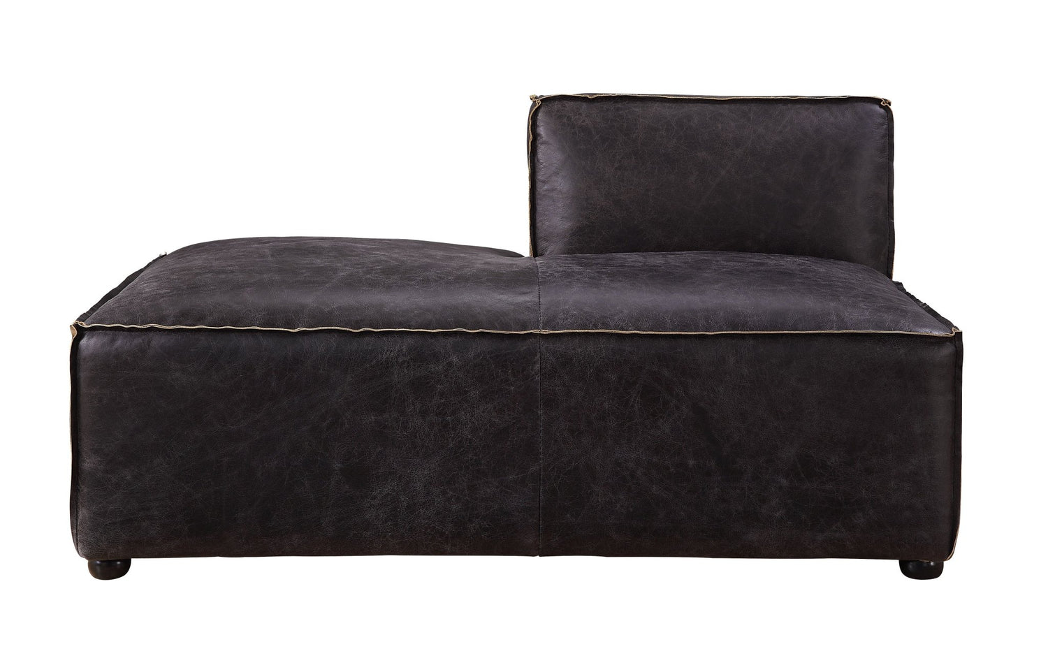 Birdie Modular - Chaise 56588 Antique Slate Top Grain Leather | Acme | Home Elegance USA