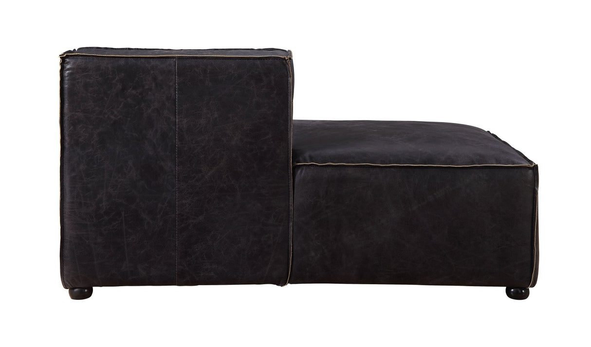 Birdie Modular - Chaise 56588 Antique Slate Top Grain Leather | Acme | Home Elegance USA