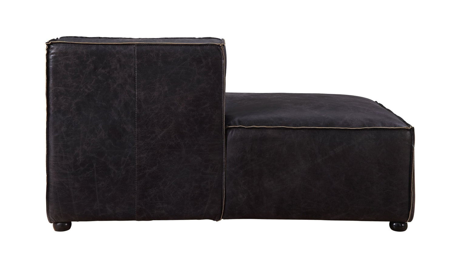 Birdie Modular - Chaise 56588 Antique Slate Top Grain Leather | Acme | Home Elegance USA