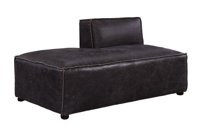 Birdie Modular - Chaise 56588 Antique Slate Top Grain Leather | Acme | Home Elegance USA