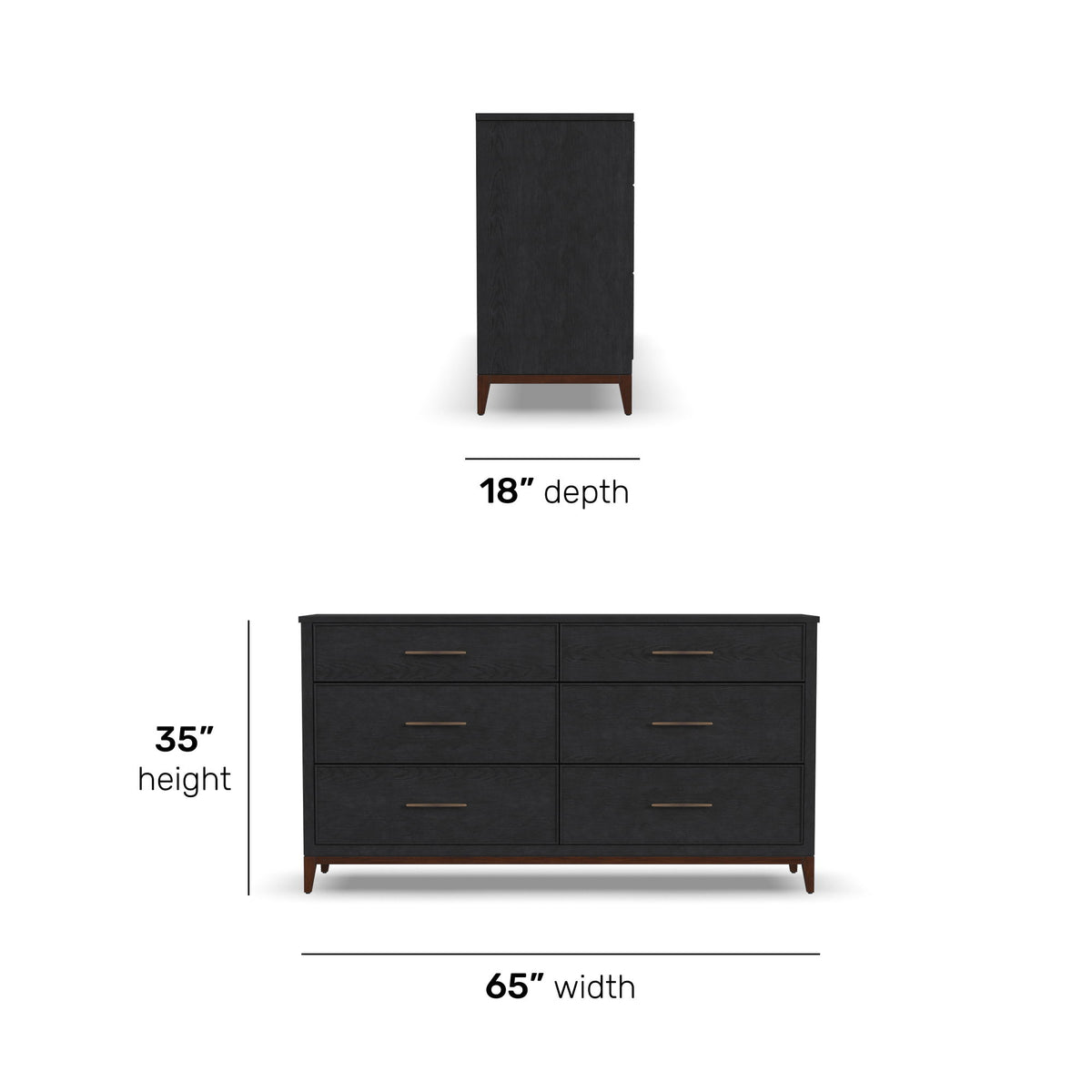 Waterfall Dresser - Deep Ebony | Flexsteel