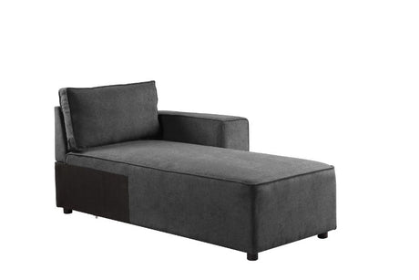 Acme - Silvester Modular - Chaise W/2 Pillows 56875 Gray Fabric